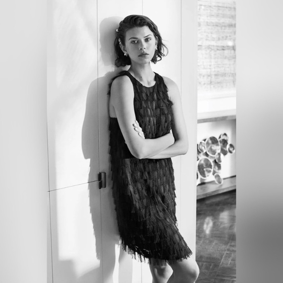 ANTHROPOLOGIE Roxie Fringe Spot Shift Dress - Picture 7 of 11